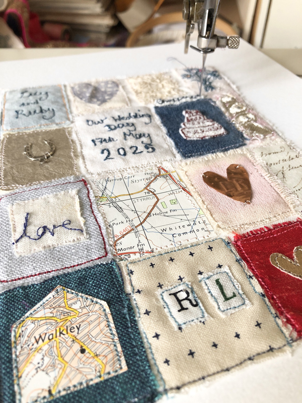 Happy New Year embroidery